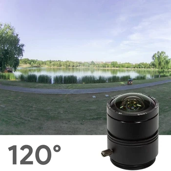 120-градусов сверхширокоугольный CS обектив за камера Raspberry Pi HQ, фокусно разстояние 3,2 мм, с ръчно фокусиране 1