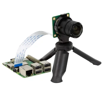 120-градусов сверхширокоугольный CS обектив за камера Raspberry Pi HQ, фокусно разстояние 3,2 мм, с ръчно фокусиране 4