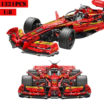 2021 Маркова Новост 1:8 Мащаба на Формула за Супер Състезание F1MOC Строителни Блокове В Събирането на Спортна, Състезателна и Модела на Автомобила Набор от Момче, Играчка за Коледен Подарък