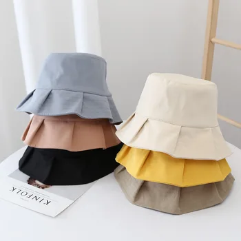 2021 нова японска пролет-лято складчатая лейси проста темпераментен дамски шапка рибар, дамска шапка