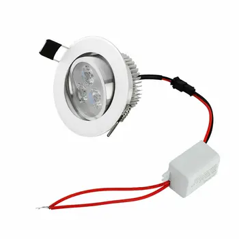 6X Димиране 3 W-Вградени Тавана Лампа LED Spot топка за очите Лампа Сребърна Рамка LED Очната Ябълка 110 В На 220 В Червено, Жълто, Синьо, Зелено, Лилаво 2