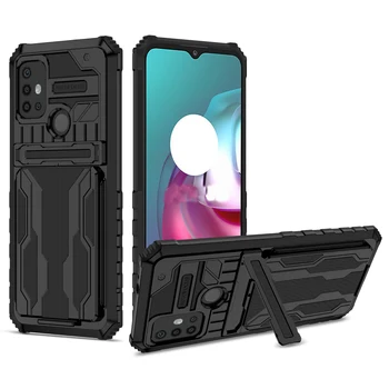 Bag-Държач за Карти King Kong Калъф За Motorola Moto G10 G20 G30 G9 Plus Stylus G Power 2021 Напълно Увити устойчив на удари Калъф 1