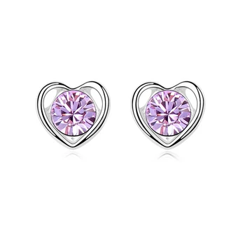 DAN'S 4 Цвята Австрийски Кристали, кристални обеци-карамфил за жени Нова Разпродажба Гореща #100027 2