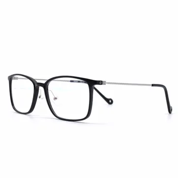 HKUCO Ежедневни Класически Очила с Квадратни Рамки С Прозрачни Лещи В Черна Рамка