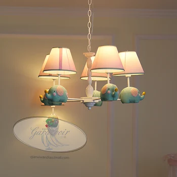 Kingdergarten детска спалня Окачена Лампа 5-рычажный Детска лампа Принцеса Окачен Лампата е Новост Спалня Окачена Лампа За Игри Стая