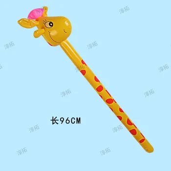 PVC Детски Надуваеми Играчки Главата на Животното Остана на Едро Надуваема Нож Животно Нож Жираф Тласък Подарък 5