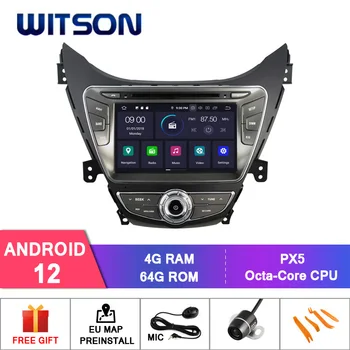 WITSON Android 12 АВТО DVD GPS ЗА HYUNDAI ELANTRA 2010-2016 Carplay Мултимедия Авто Стерео Аудио RDS GPS IPS Екран за Навигация