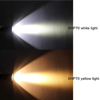 XHP70 XHP50 Гмуркане фенерче LED 4200 Лумена жълто/бяла светлина тактически подводна лампа водоустойчив фенер 1