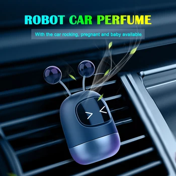 Авто Освежители За Въздух Auto Creative Mini Robot Air Vent Клип Парфюмированный Аромат Отдушник Ароматерапия Автомобилен Интериор