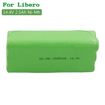 Акумулаторна Батерия 14,4 v 2500 mah NIMH сменяеми Батерии за Прахосмукачки Libero M606 M600 GV450 V-bot T270 T271 Здрав