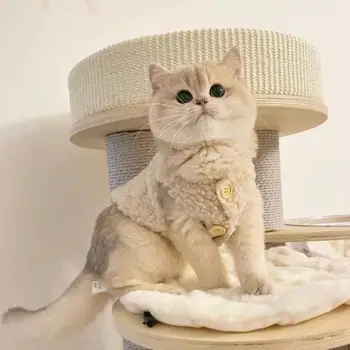 Дрехи за котки жилетка сладък котка топли дрехи Плюшено померан куче зимни дрехи Есен-зима 2
