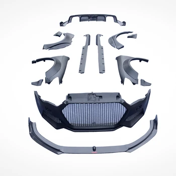 За A3 2014-2016 Широк бодикит автомобилна броня качулки на двигателя
