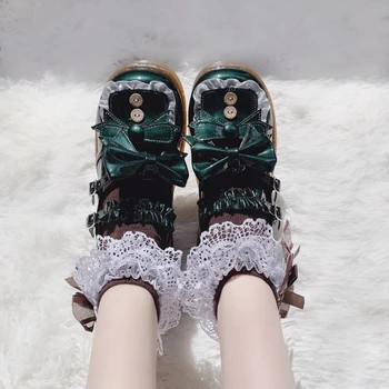 кавайная обувки loli, защото японската студентски скъпа обувки в стил лолита