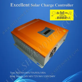 контролер за зареждане на 75a 48v, контролер за слънчеви батерии