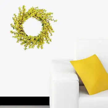 Направи си САМ Издръжлив и Елегантен Висящ Стенен Венец От Изкуствени Цветя за Декорация на Дома
