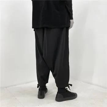 Нов Дизайн с тъмни завязки отделни джобове дизайн дантела прозорци панталони-чорапогащник 2