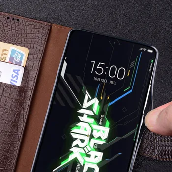Нов Луксозен Калъф За Телефон От Естествена Кожа, Чанта За Xiaomi Black Shark 4s Pro, Поставка-Кобур, Калъфи За Телефони, Защитен Пълен Калъф 1