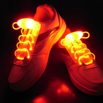 Нови Многоцветни Стръмни нощни неон led връзки за обувки, Лента за Обувки, Светещи Светещи Ремък, Аксесоари За Партита, Led обувки