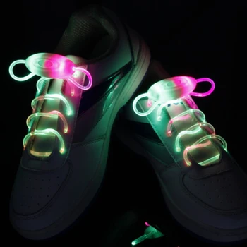 Нови Многоцветни Стръмни нощни неон led връзки за обувки, Лента за Обувки, Светещи Светещи Ремък, Аксесоари За Партита, Led обувки 3