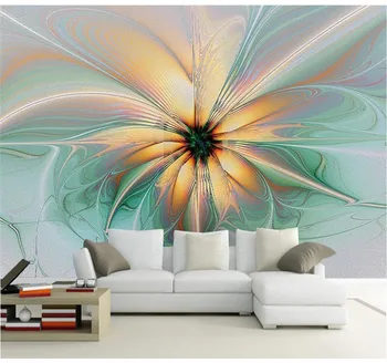 Обичай тапети оригинални красива 3D цветен фон на стената от висококачествен водоустойчив материал