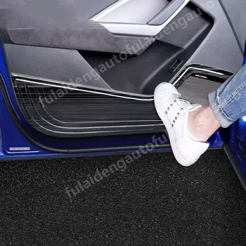 Подходящ За Audi Q3 2019-2021 Нова Межкомнатная Врата От неръждаема Стомана, Защита От Удари, Накладки, Корнизи, Аксесоари за Автомобили, 4 бр. 1