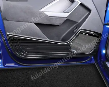 Подходящ За Audi Q3 2019-2021 Нова Межкомнатная Врата От неръждаема Стомана, Защита От Удари, Накладки, Корнизи, Аксесоари за Автомобили, 4 бр. 2
