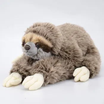 прекрасен ленивец играчка плюшен около 34 см склонен ленивец мека кукла е детска играчка, подарък за рожден ден b1883 0