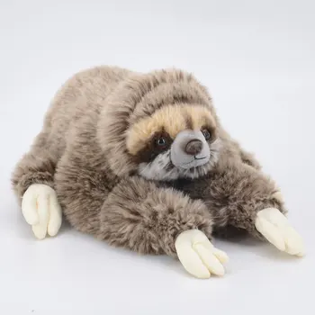 прекрасен ленивец играчка плюшен около 34 см склонен ленивец мека кукла е детска играчка, подарък за рожден ден b1883 1