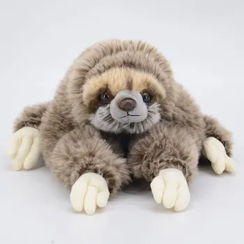 прекрасен ленивец играчка плюшен около 34 см склонен ленивец мека кукла е детска играчка, подарък за рожден ден b1883 2