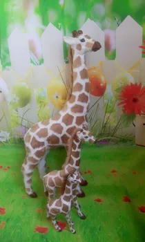 симулация модел на жирафа ръчно изработени, играчка-жираф от полиетилен и кожа, модул за обучение подпори. украсата на къщата Коледен подарък w4137 0
