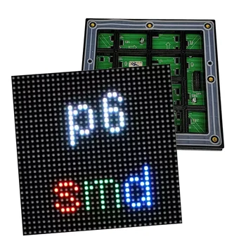 Специална разпродажба Пълноцветен P6 открит led модул HUB75 интерфейс SMD 1/8 текущия размер на сканиране 192* 192 мм 2
