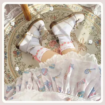 Японската скъпа студентски обувки в стил лолита в ретро стил с кръгла пръсти, удобни дамски обувки, сладък лък, односложная обтегач, кавайная обувки, loli cos 2