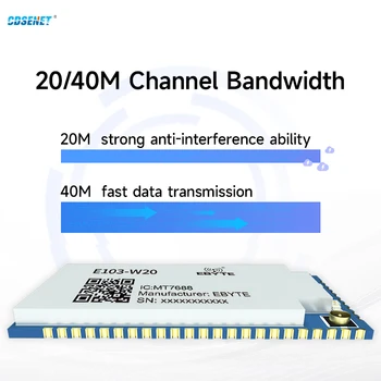 2,4 G Сериен порт за безжичен рутер Wifi Модул MT7628AN E103-W20 (7628) OpenWRT SDK AP STA 32 MB Flash + 128 MB DDR2 300 Mbit/PHY 4